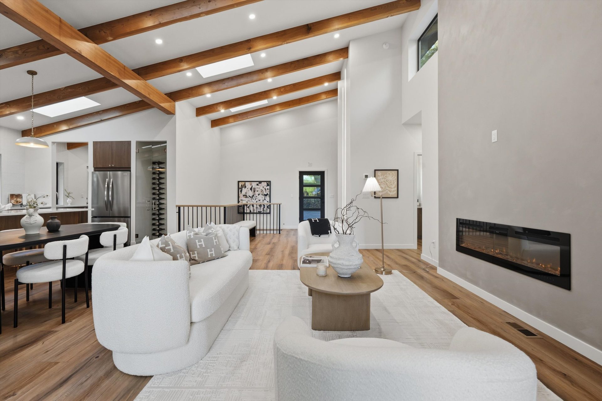 Great Room · Vaulted Ceilings on Exposed Beams